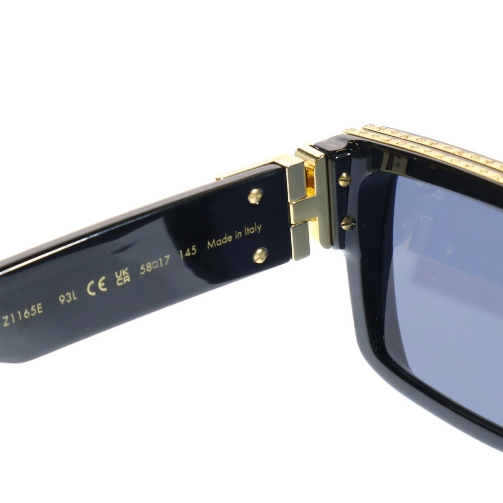 LOUIS VUITTON(ルイヴィトン) サングラス ミリオネア ブラックフレーム モノグラムモチーフ アイウェア Z1165E ブラック/ゴールド