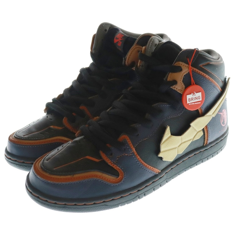 NIKE SB(ナイキエスビー) ×GUNDAM UNICORN DUNK HIGH PRO QS BANSHEE H7717-400 ガンダムユニコーン ダンク バンシィ ハイカットスニーカー ブラック US8.5/26.5cm