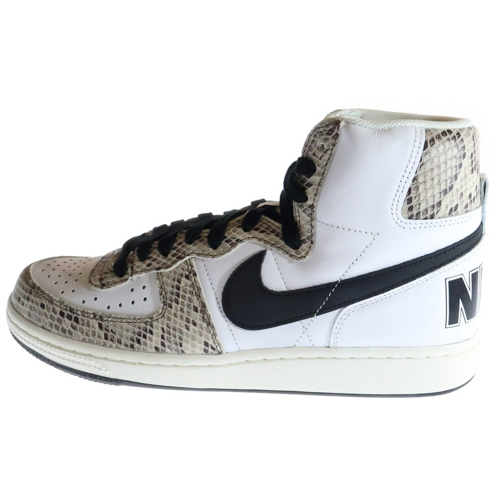 NIKE(ナイキ) TERMINATOR HIGH COCOA SNAKE FB1318-100 ターミネーター ココアスネーク 白蛇 ハイカットスニーカー ホワイト/ベージュ US8.5/26.5cm
