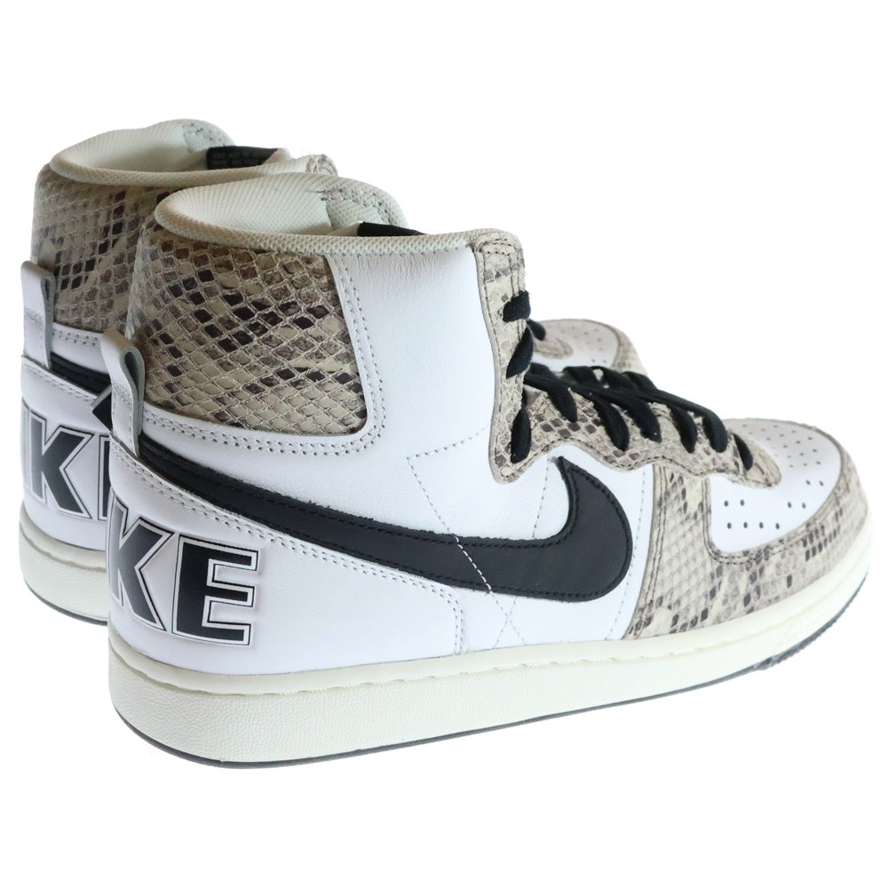 NIKE(ナイキ) TERMINATOR HIGH COCOA SNAKE FB1318-100 ターミネーター ココアスネーク 白蛇 ハイカットスニーカー ホワイト/ベージュ US8.5/26.5cm