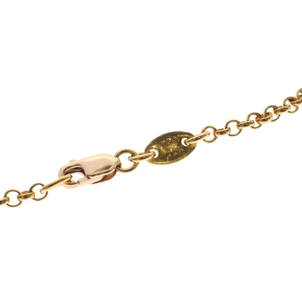 CHROME HEARTS(クロムハーツ) 22K NECKCHAIN R20 ロールチェーンネックレス 20inch ゴールド BCA011
