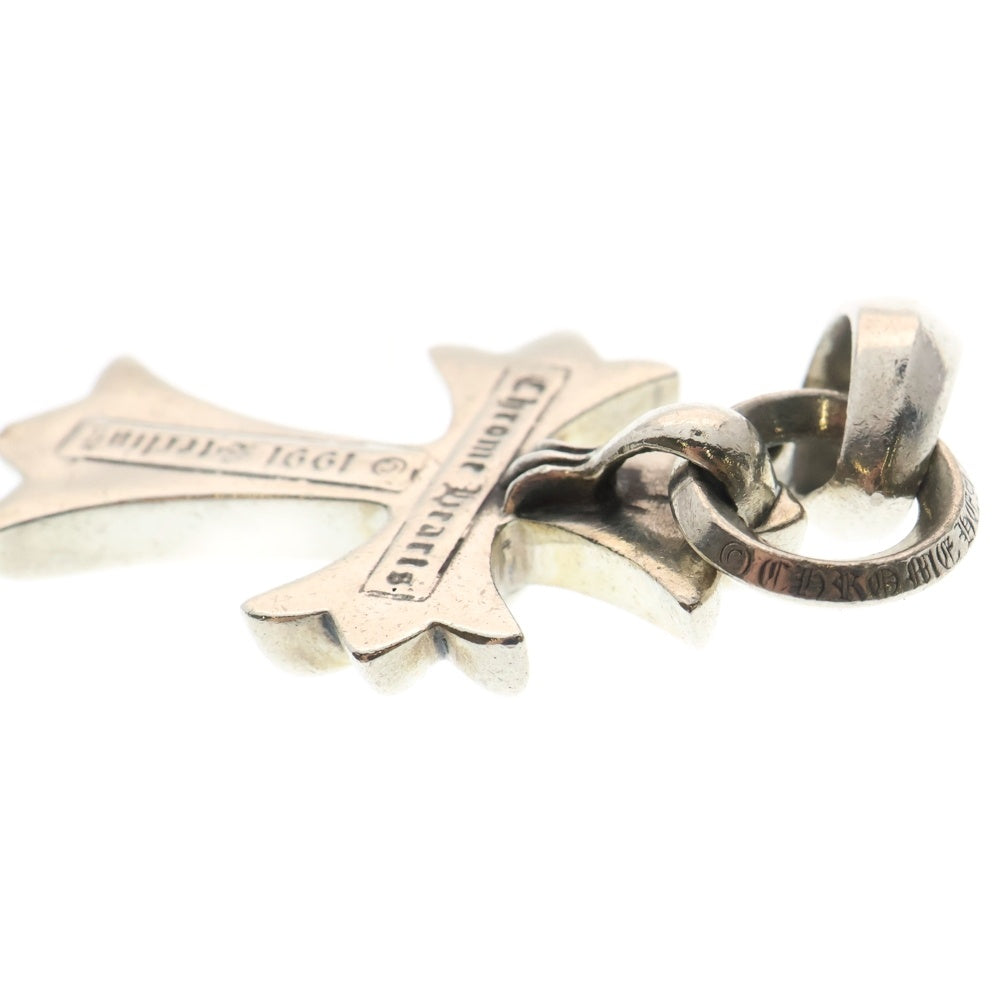 CHROME HEARTS(クロムハーツ) CH CRS SML W/BALE Wベイル スモールCHクロス ペンダントトップ シルバー BCA218