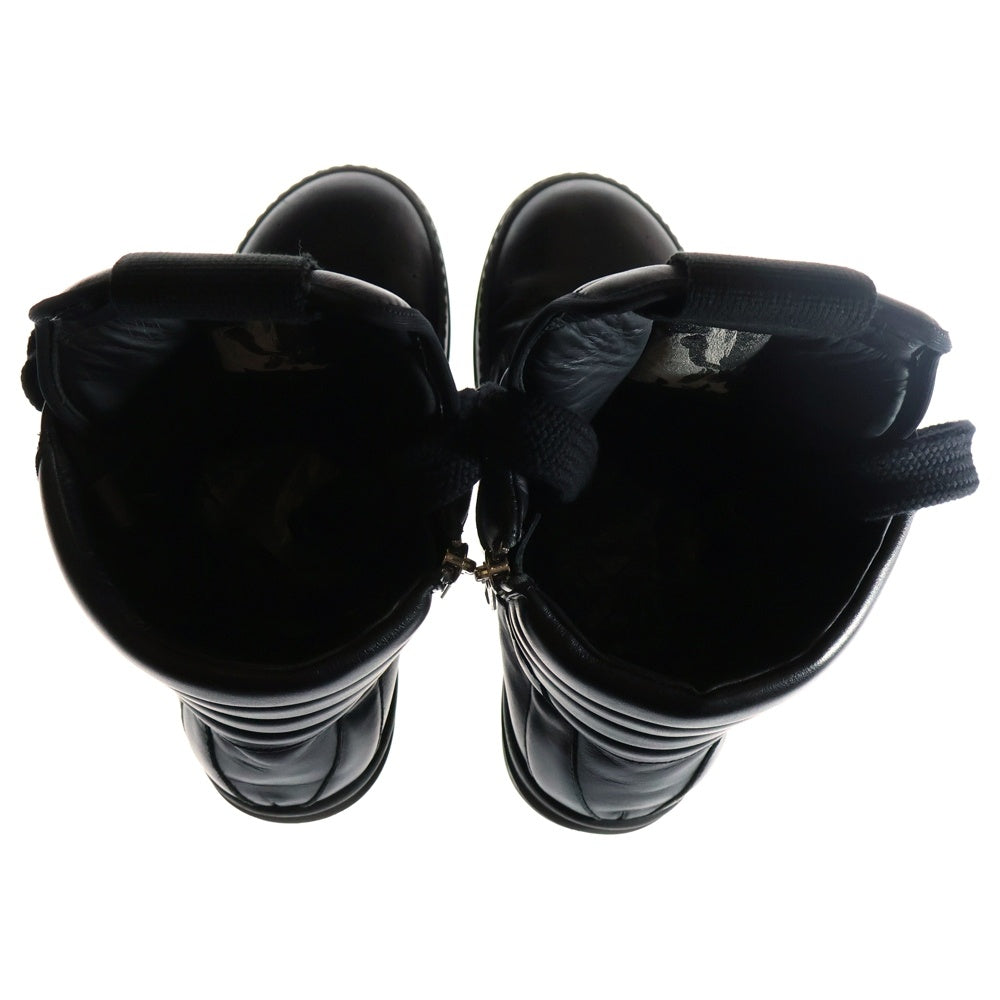 Rick Owens(リックオウエンス) JUMOBLACE GEOBASKET ジャンボレースジオバスケット ハイカットスニーカー ブラック RU01D3898 LCOW2