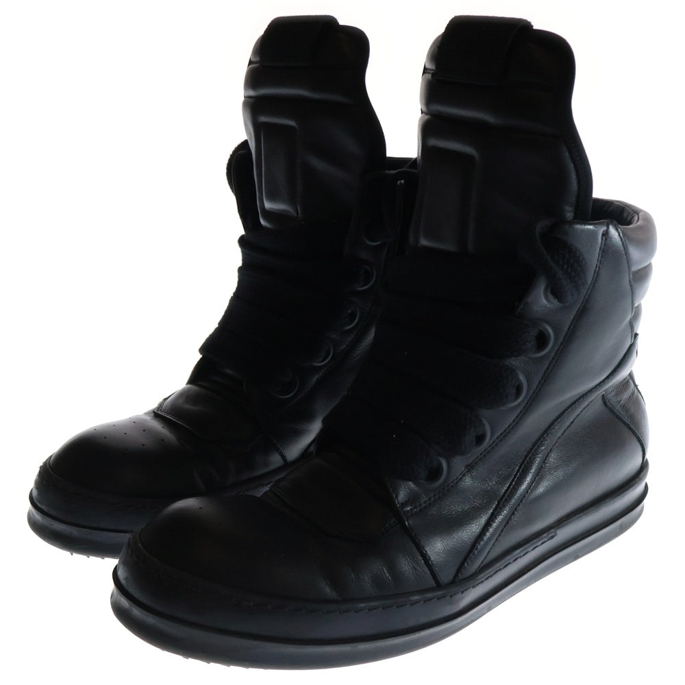 Rick Owens(リックオウエンス) JUMOBLACE GEOBASKET ジャンボレースジオバスケット ハイカットスニーカー ブラック RU01D3898 LCOW2