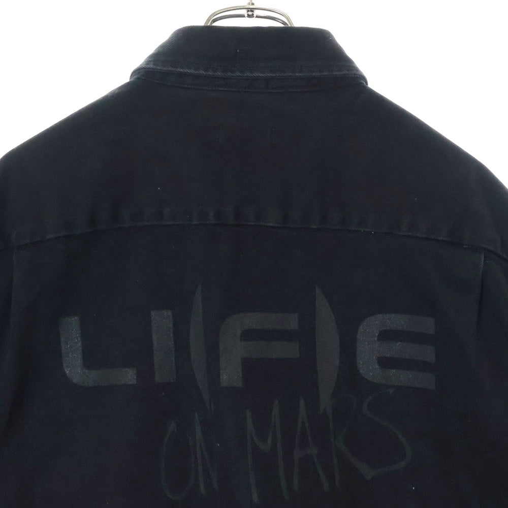 RAF SIMONS(ラフシモンズ) BIG FIT DENIME SHIRT WITH ZIPPED POCKET ビッグフィットデニムシャツ ジップドポケット ブラック 202-247