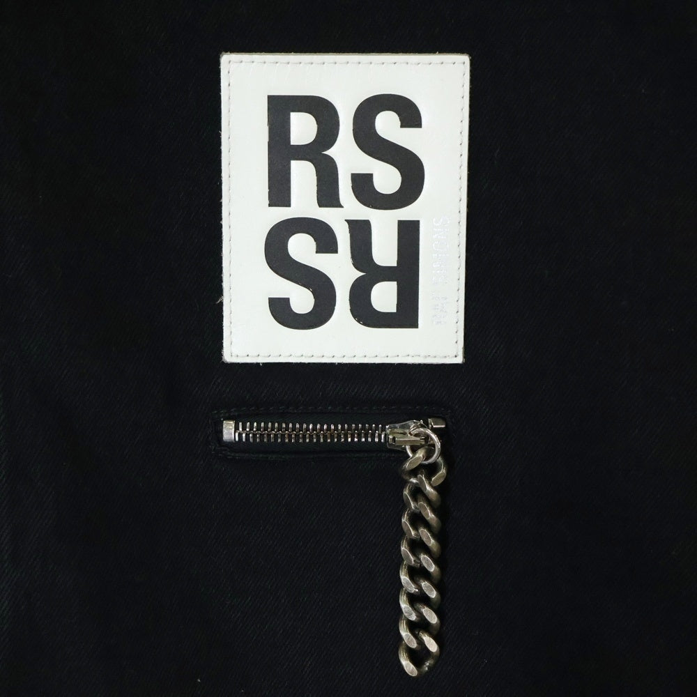 RAF SIMONS(ラフシモンズ) BIG FIT DENIME SHIRT WITH ZIPPED POCKET ビッグフィットデニムシャツ ジップドポケット ブラック 202-247