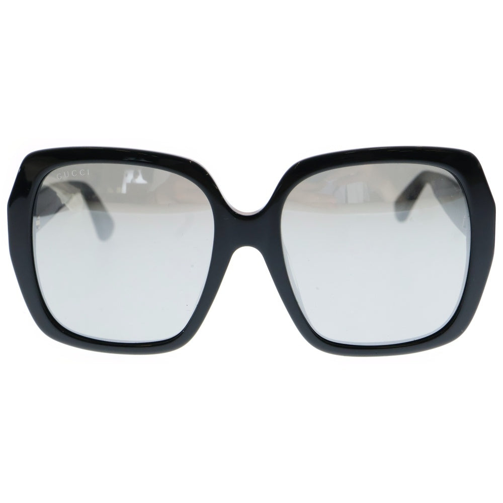GUCCI(グッチ) サングラス ミラーレンズ スクエア ブラック GG0096SA-001