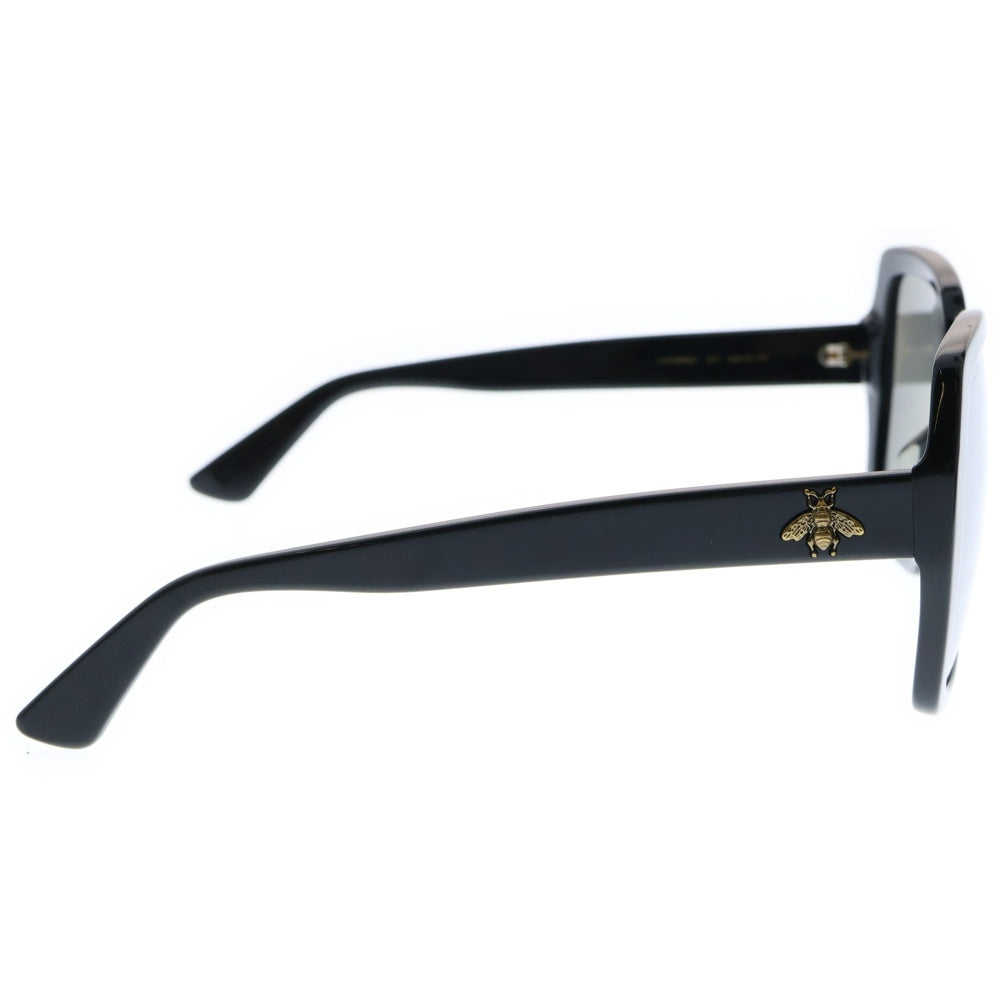 GUCCI(グッチ) サングラス ミラーレンズ スクエア ブラック GG0096SA-001