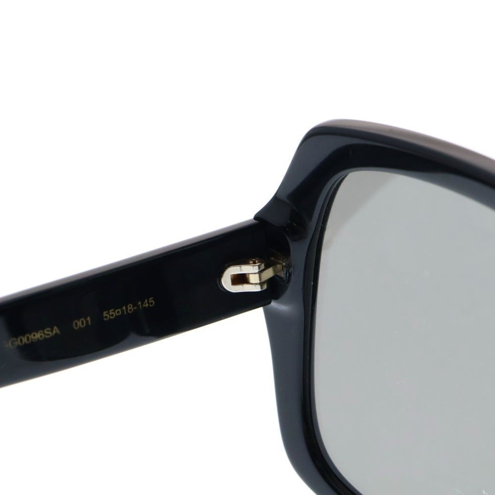 GUCCI(グッチ) サングラス ミラーレンズ スクエア ブラック GG0096SA-001