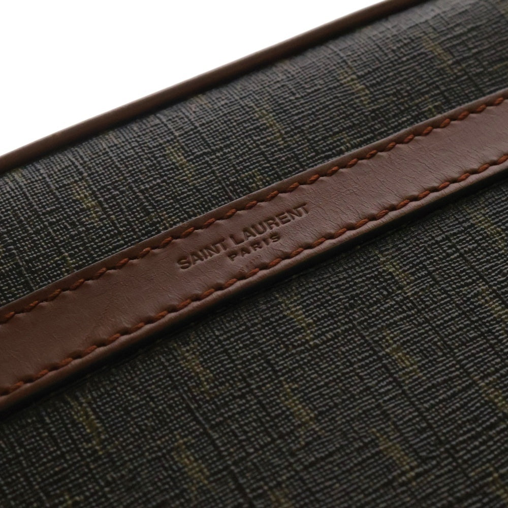 SAINT LAURENT PARIS(サンローランパリ) SAC CAMERA BAG サック カメラバッグ ショルダーバッグ PVCコーティング ブラウン 669957