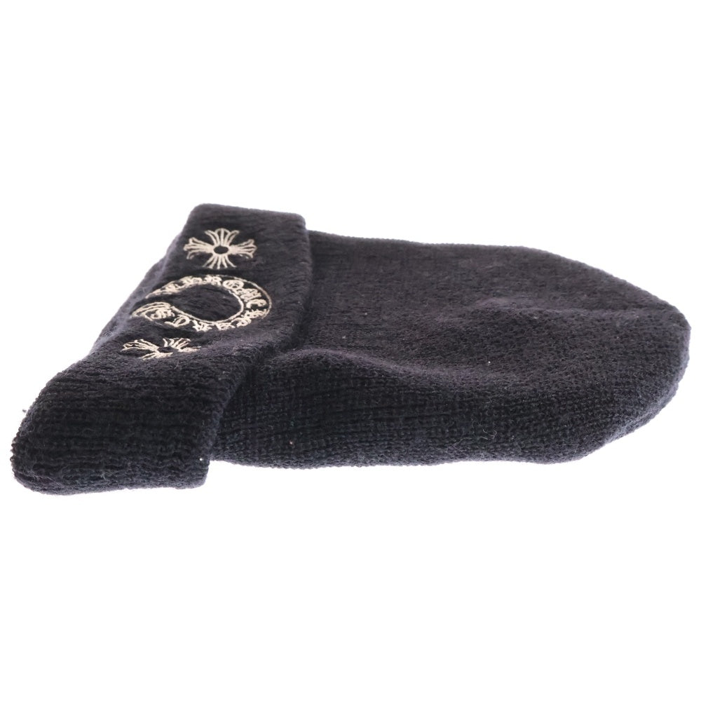CHROME HEARTS(クロムハーツ) WOOL WATCH CAP CH刺繍 ウールワッチキャップ ビーニー ブラック