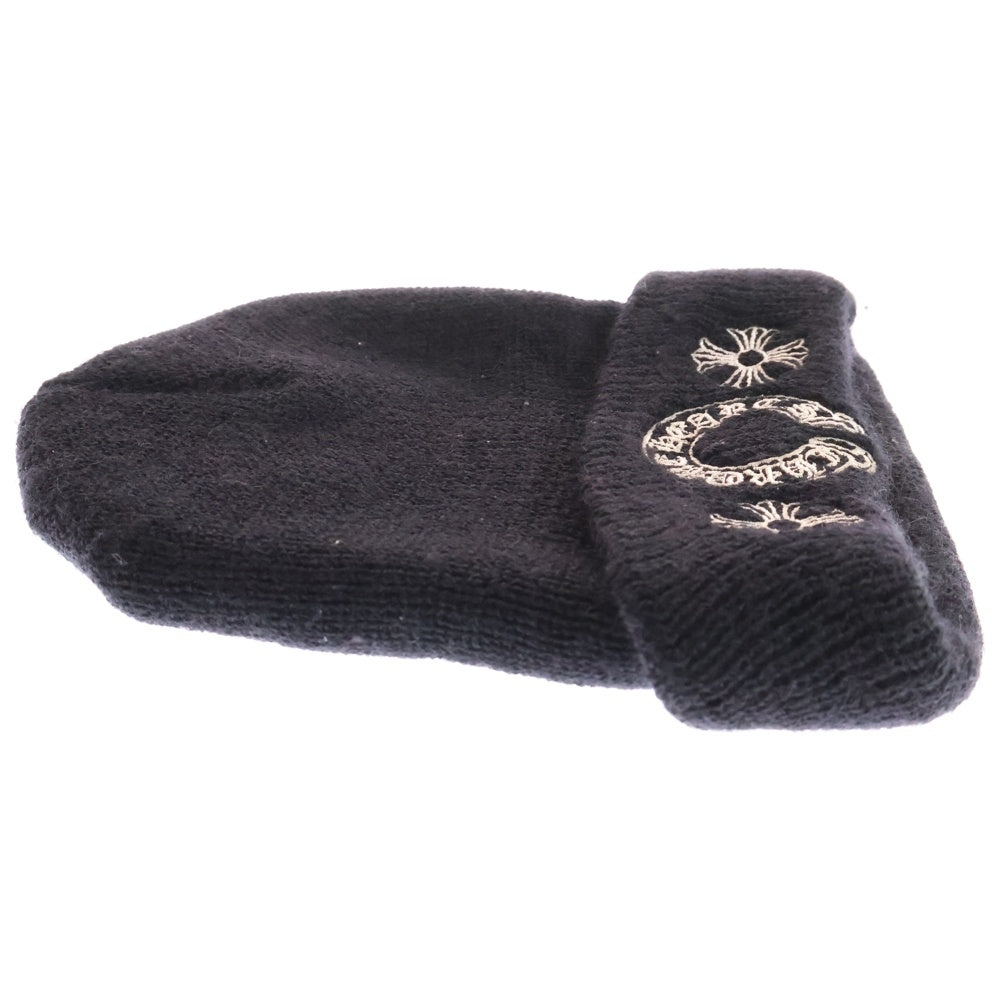 CHROME HEARTS(クロムハーツ) WOOL WATCH CAP CH刺繍 ウールワッチキャップ ビーニー ブラック