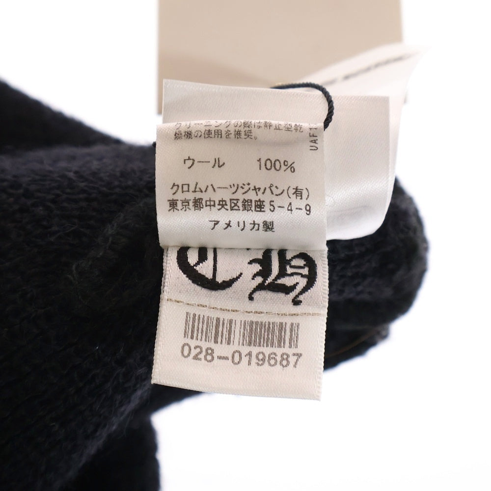 CHROME HEARTS(クロムハーツ) WOOL WATCH CAP CH刺繍 ウールワッチキャップ ビーニー ブラック