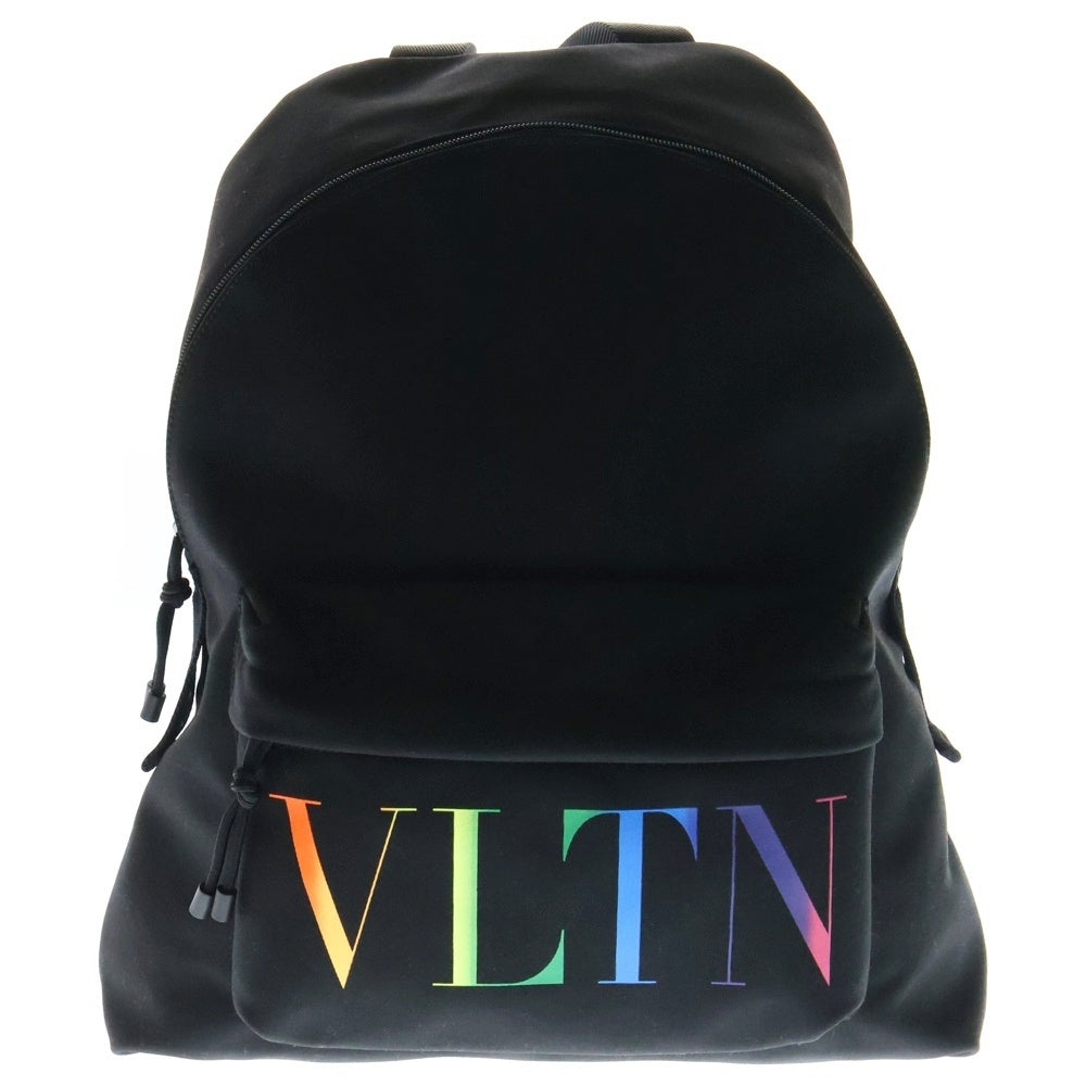 VALENTINO(ヴァレンティノ) VLTN ロゴプリント バックパック リュック ブラック VY2B0993KBP