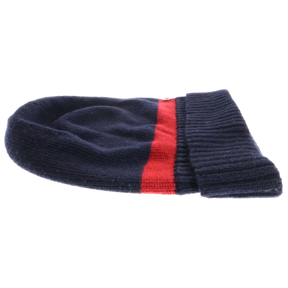 GUCCI(グッチ) GGメタルロゴ ウールキャップ ニット帽 ブラック 494598 4G206