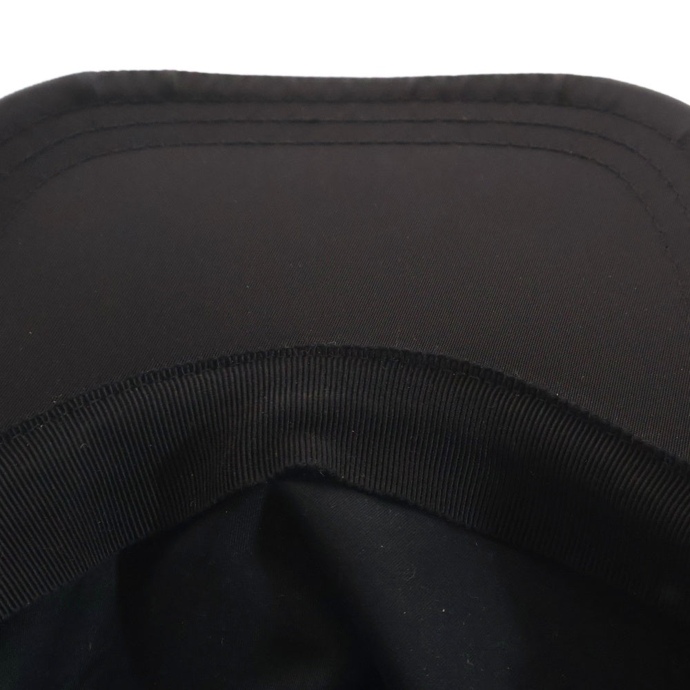 PRADA(プラダ) RE NYLON リナイロン スタッズロゴ キャップ 帽子 ブラック 2HC179 2D0S