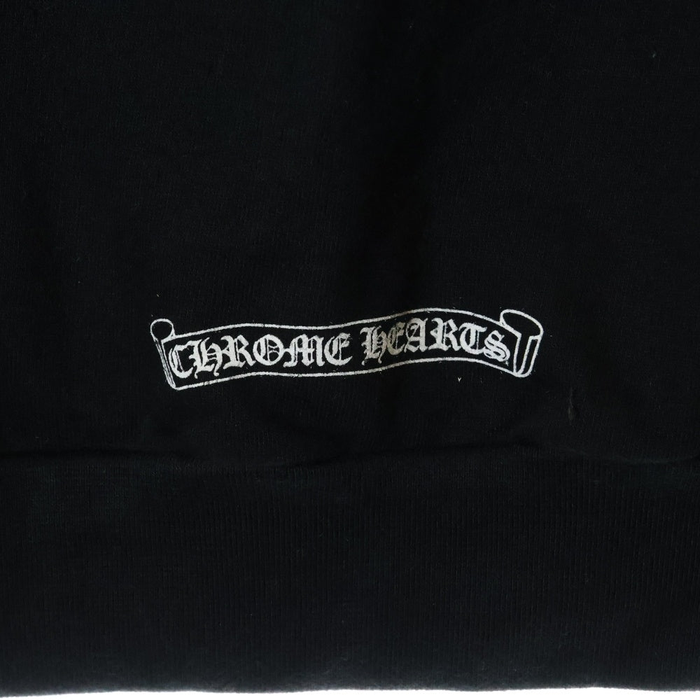 CHROME HEARTS(クロムハーツ) MLTCOL CEM CRS HD PLVR マルチカラーセメタリークロスプリント スウェットプルパーカー ブラック