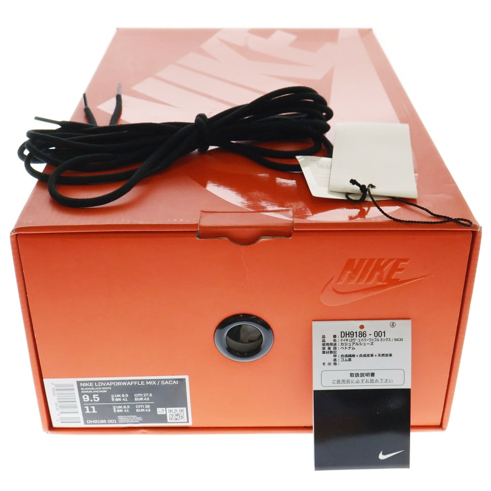 NIKE(ナイキ) ×sacai ×Jean Paul Gaultier LD VAPOR WAFFLE MIX DH9186-001 サカイ ジャンポールゴルチエ LDヴェイパーワッフルミックス ハイカットスニーカー US9.5/27.5cm