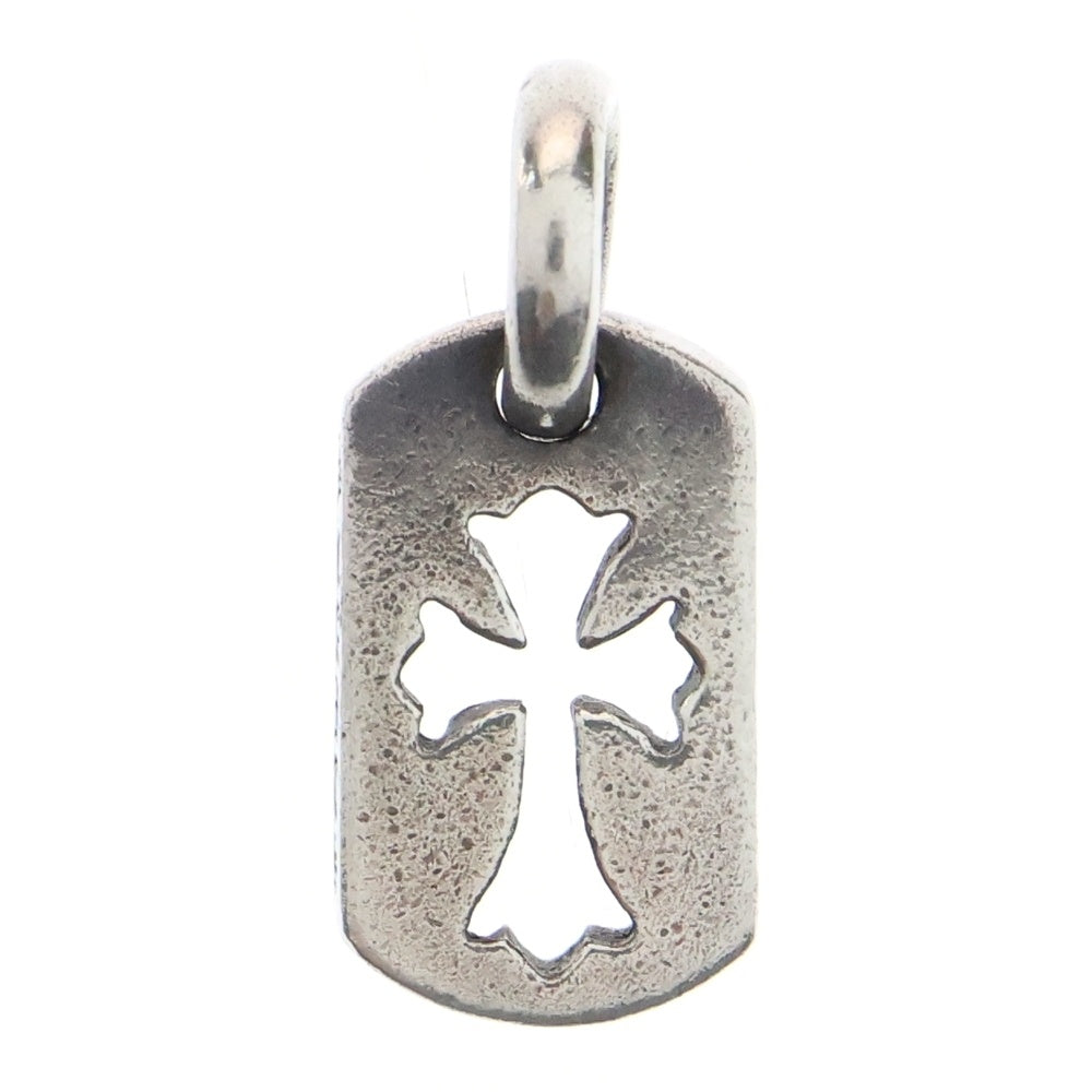 CHROME HEARTS(クロムハーツ) DT TNY CO CRS タイニーカットアウトクロスドッグタグ チャーム ペンダントトップ シルバー BCA252