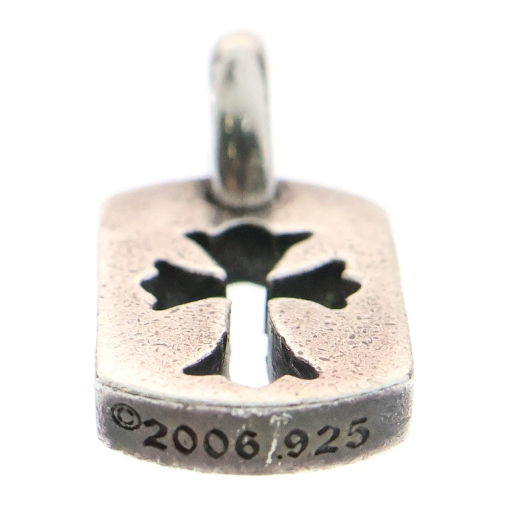 CHROME HEARTS(クロムハーツ) DT TNY CO CRS タイニーカットアウトクロスドッグタグ チャーム ペンダントトップ シルバー BCA252