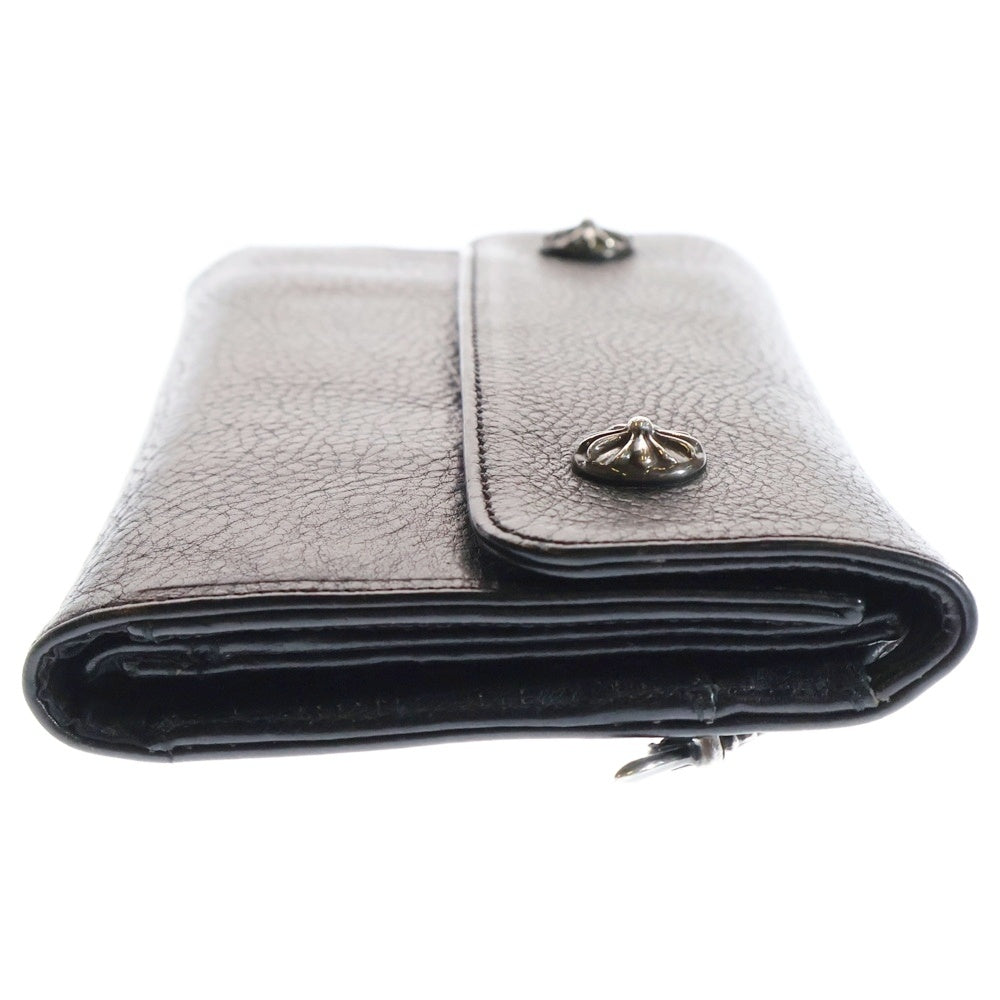 CHROME HEARTS(クロムハーツ) WAVE ウェーブ レザーウォレット 財布 ブラック BCA374