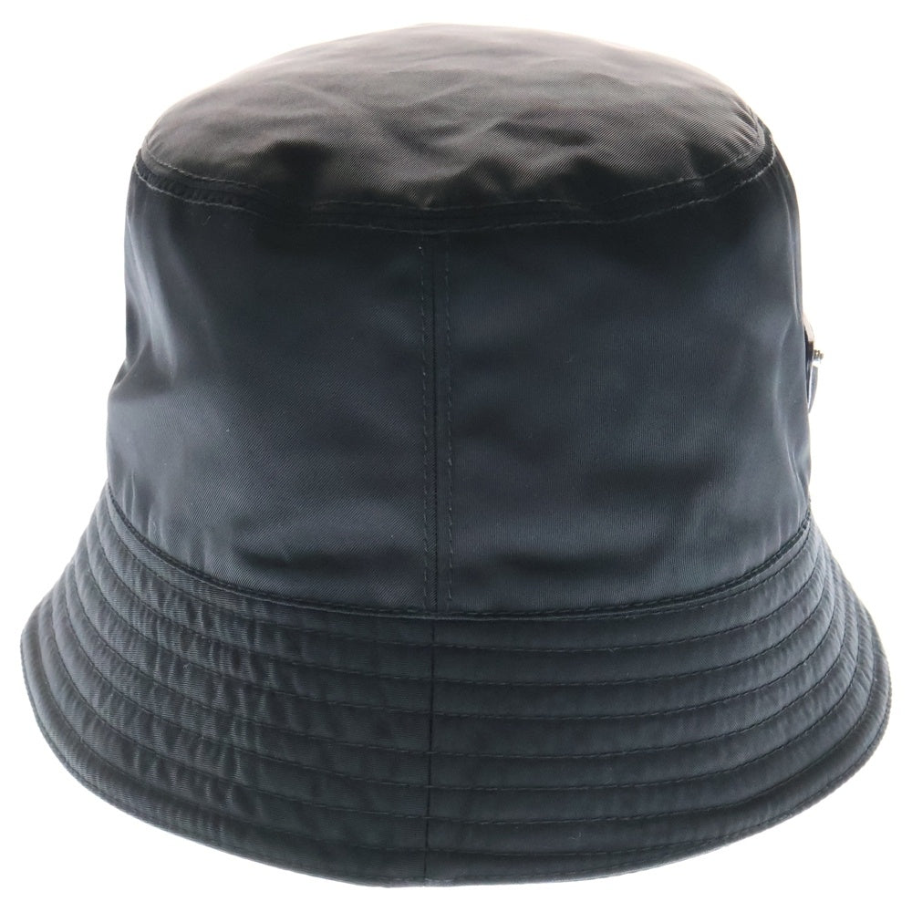 PRADA(プラダ) Re-Nylon トライアングルロゴ テスート バケットハット 帽子 ブラック 2HC137