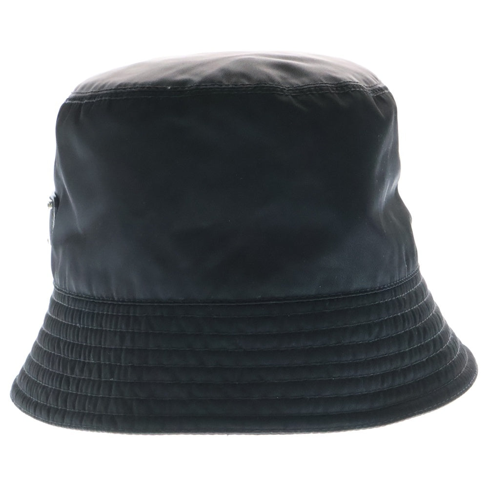 PRADA(プラダ) Re-Nylon トライアングルロゴ テスート バケットハット 帽子 ブラック 2HC137