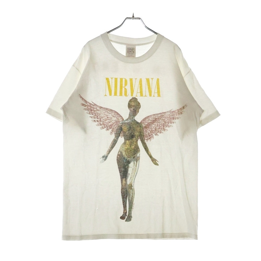 VINTAGE(ヴィンテージ) 90s NIRVANA IN UTERO ニルヴァーナ インユーテロ 両面プリント 半袖Tシャツ ホワイト