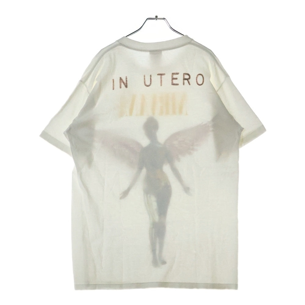 VINTAGE(ヴィンテージ) 90s NIRVANA IN UTERO ニルヴァーナ インユーテロ 両面プリント 半袖Tシャツ ホワイト
