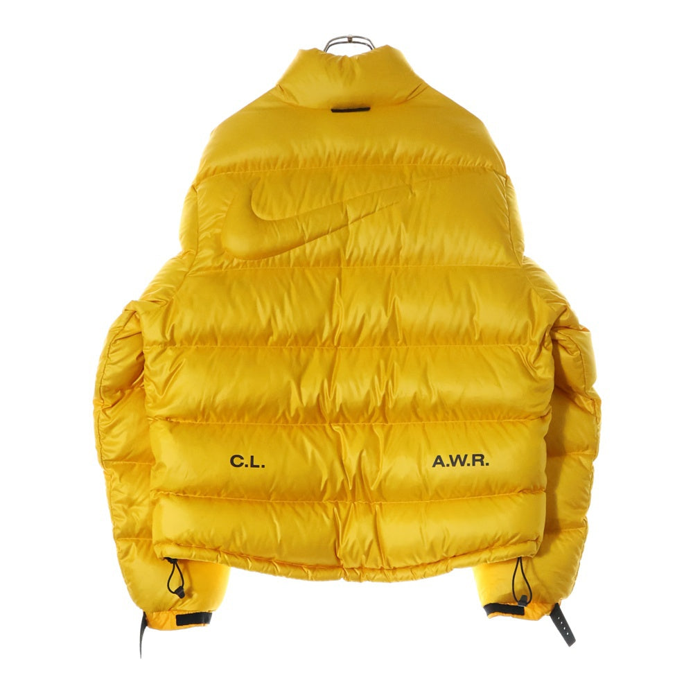 NIKE(ナイキ) ×NOCTA PUFFER JACKET ノクタ ロゴプリントデザインナイロンジップアップパファージャケット ダウン イエロー DA3997-739