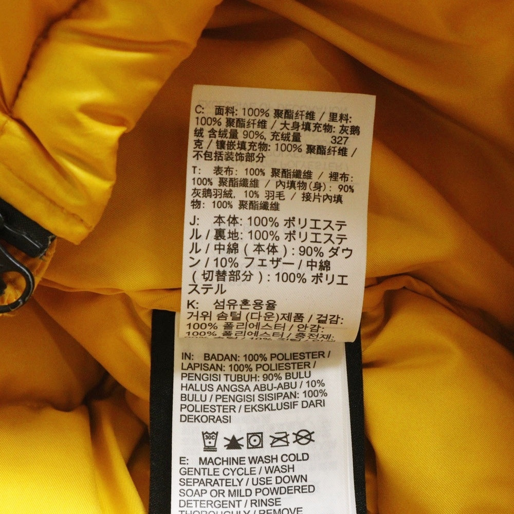 NIKE(ナイキ) ×NOCTA PUFFER JACKET ノクタ ロゴプリントデザインナイロンジップアップパファージャケット ダウン イエロー DA3997-739