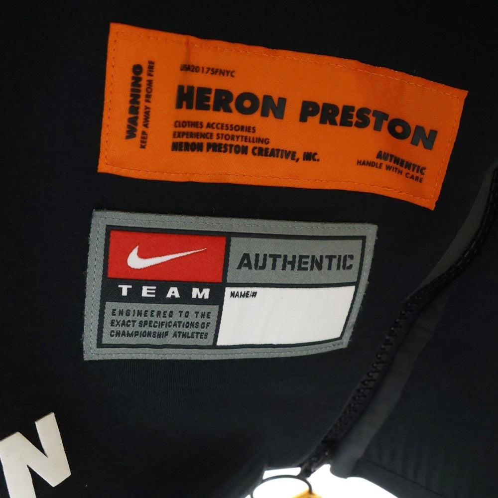 NIKE(ナイキ) ×Heron Preston SS Pullover Hoodie Jacket ヘロンプレストン プルオーバー半袖パーカー ブラック CI2975-010