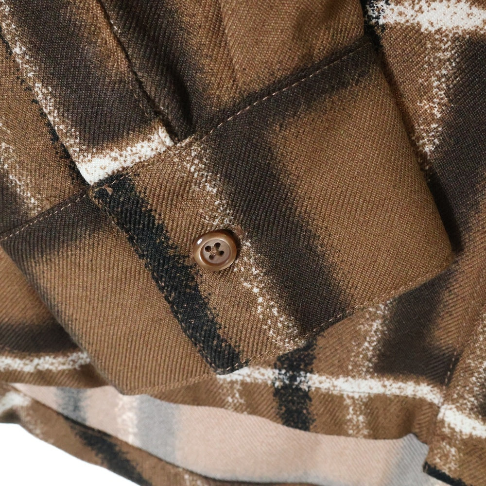 NIKE(ナイキ) ジョーダンブランド プレイド フランネル トップ 長袖シャツ ブラウン調 FZ8759-223