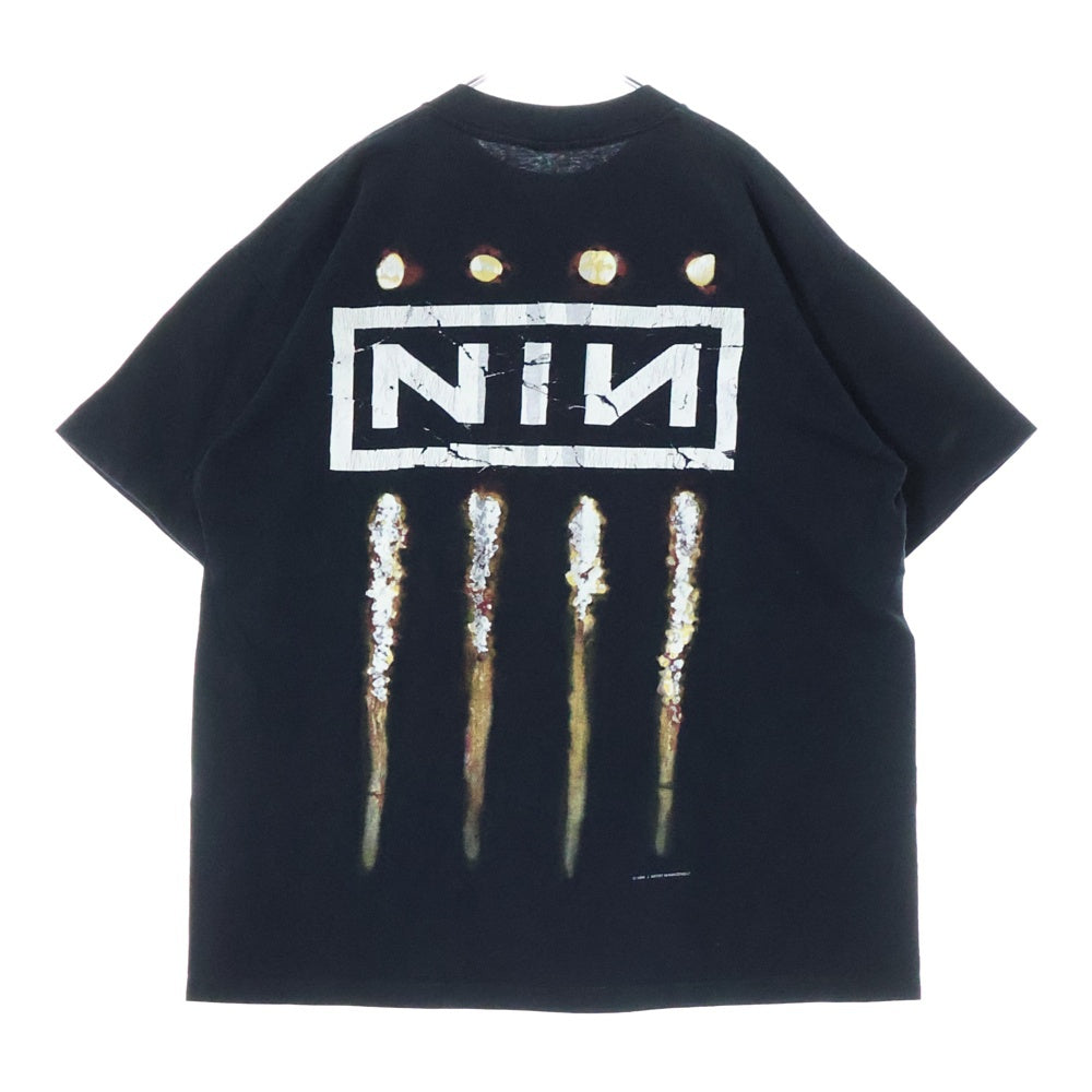 VINTAGE(ヴィンテージ) NINE INCH NAILS THE DOWNWARD SPIRAL ナインインチネイルズ ダウンワードスパイラル 半袖Tシャツ バンT ブラック