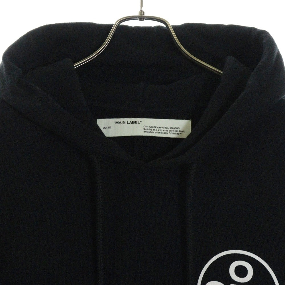 OFF-WHITE(オフホワイト) 20SS TAPE ARROWS OVER HOODIE テープアローズ オーバーフーディー プルオーバーパーカー ブラック OMBB037R20E30002