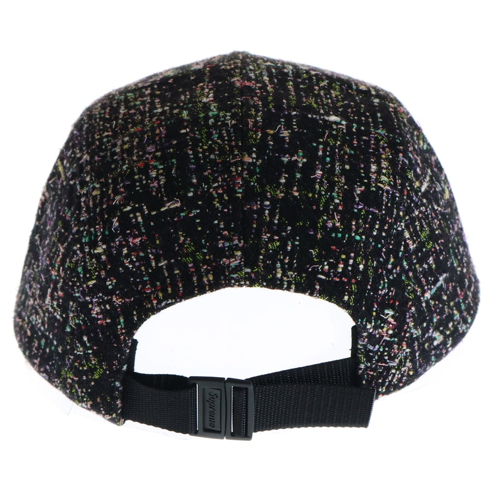 SUPREME(シュプリーム) 24AW Denim Boucle Camp Cap デニム ブークレ キャップ 帽子 ブラック