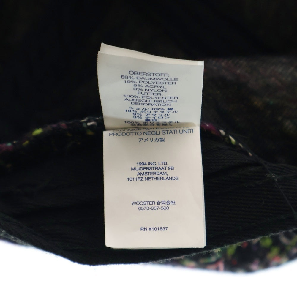 SUPREME(シュプリーム) 24AW Denim Boucle Camp Cap デニム ブークレ キャップ 帽子 ブラック