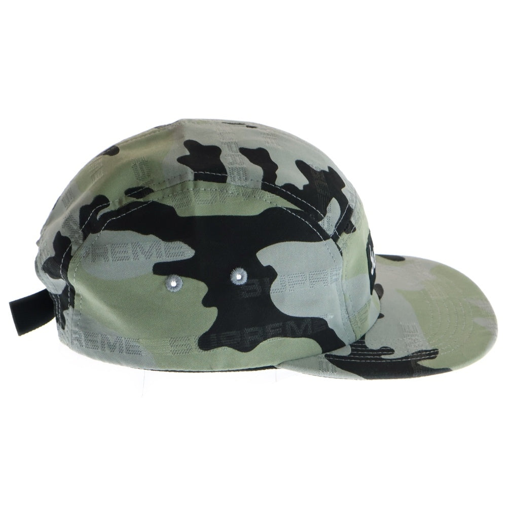 SUPREME(シュプリーム) 24AW Reflective Jacquard Camp Cap リフレクティブジャガードキャンプキャップ 帽子 グレー