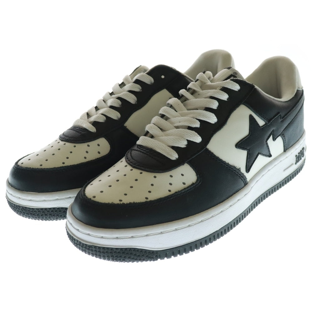 A BATHING APE(アベイシングエイプ) BAPE STA #3 ベイプスター ローカットスニーカー ブラック/ホワイト US8/26cm 1L30-191-305