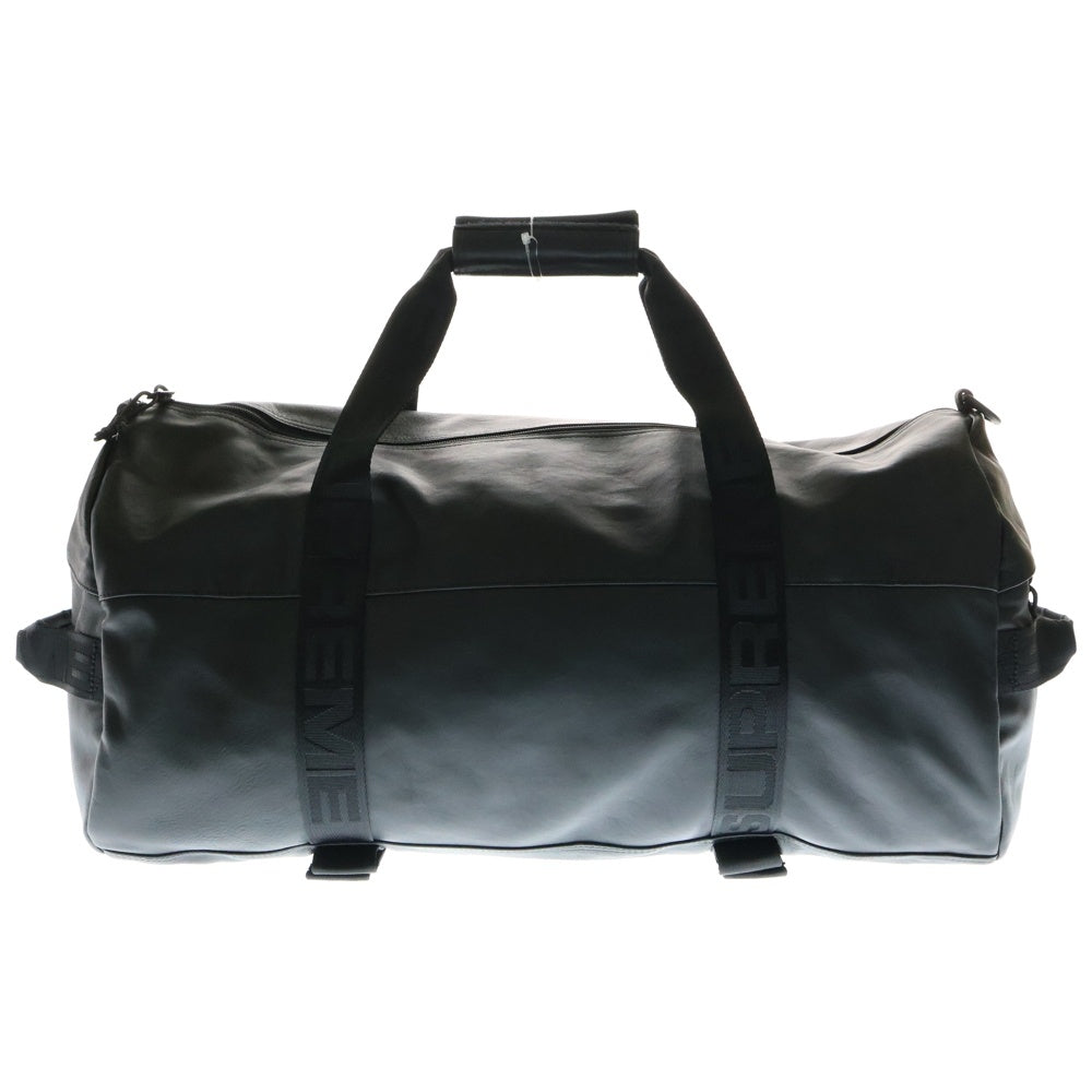 SUPREME(シュプリーム) 24AW Leather Duffle Bag レザー ダッフル ボストン ラージ バッグ ブラック