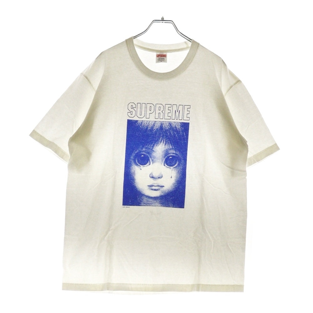 SUPREME(シュプリーム) 24SS Margaret Keane Teardrop Tee マーガレット キーン ティアドロップ プリント クルーネック 半袖Tシャツ カットソー ホワイト