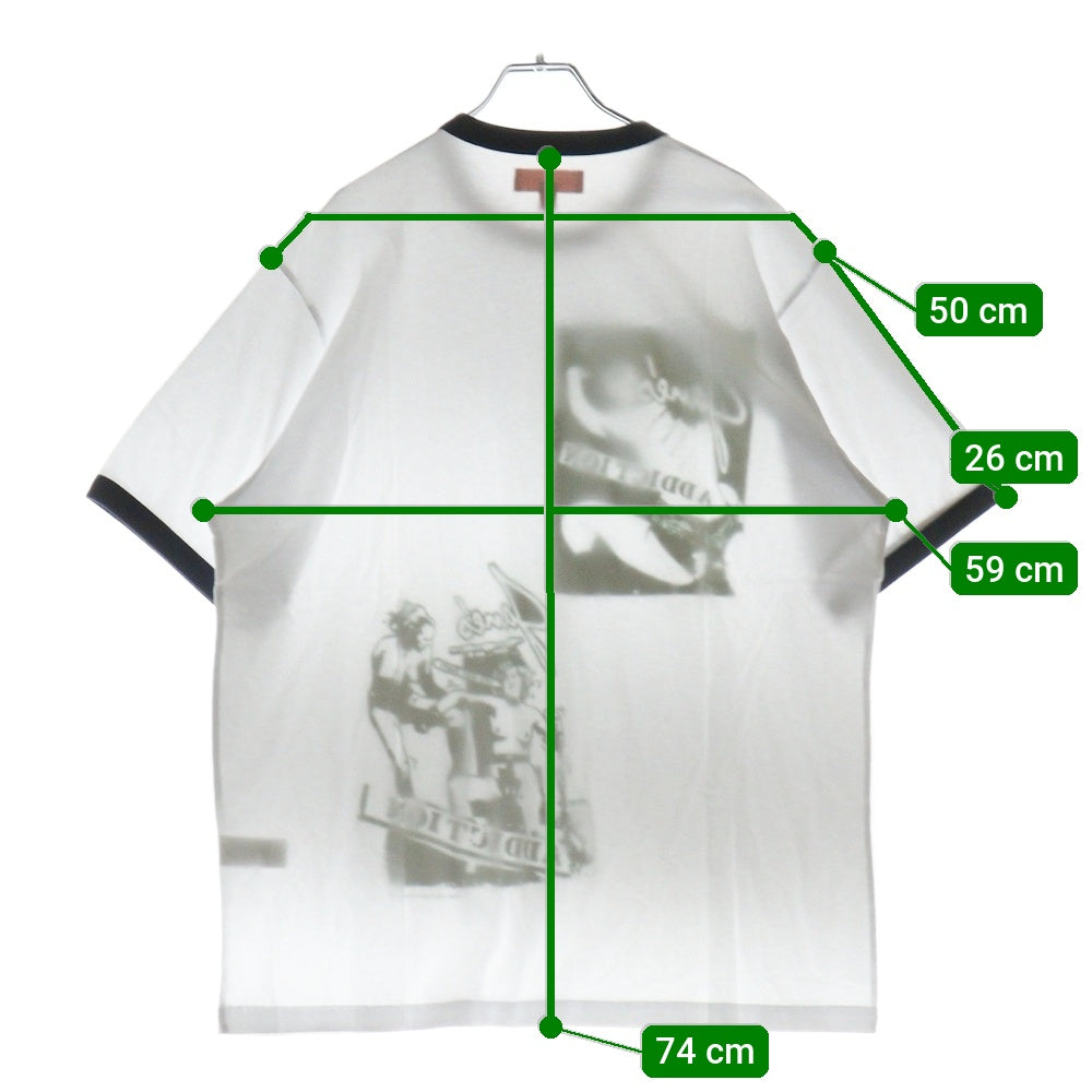 SUPREME(シュプリーム) 24AW Jane's Addiction Ringer Tee ジョーンズアディクション リンガー半袖Tシャツ カットソー ホワイト