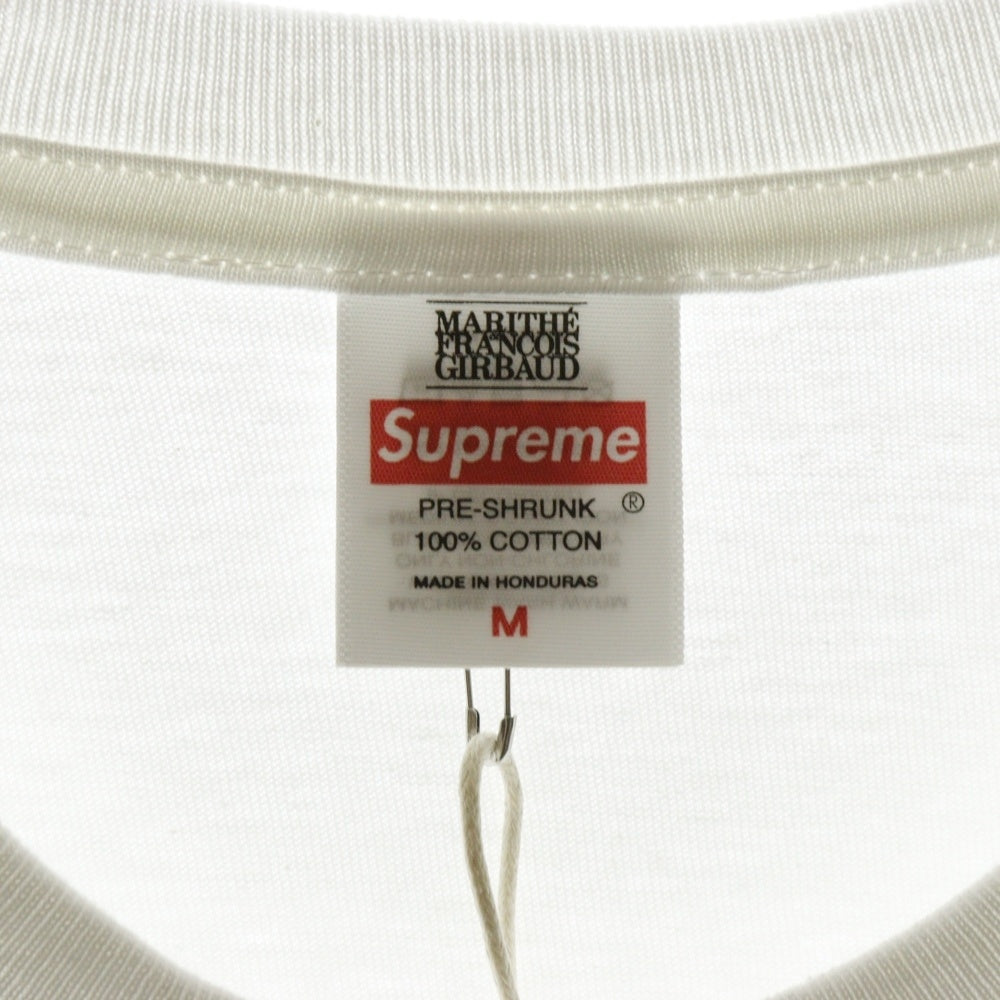 SUPREME(シュプリーム) 25SS Marithe + Francois Girbaud Tee マリテ + フランソワ ジルボー プリント半袖Tシャツ カットソーホワイト