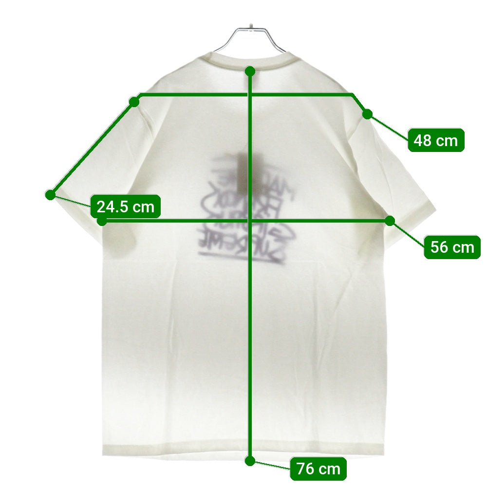 SUPREME(シュプリーム) 25SS Marithe + Francois Girbaud Tee マリテ + フランソワ ジルボー プリント半袖Tシャツ カットソーホワイト