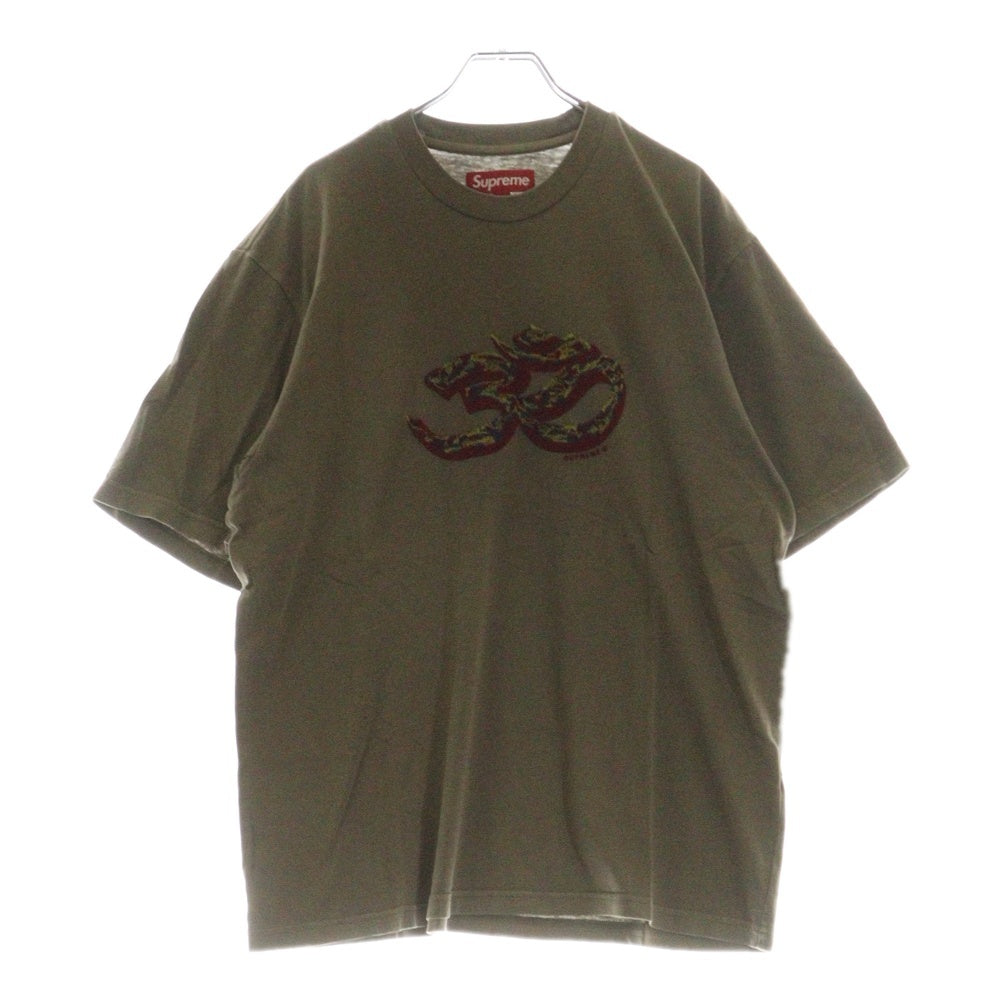 SUPREME(シュプリーム) 24AW Ohm Embroidered S/S Top Ohm エンブロイダリー 半袖Tシャツ カットソー ブラウン