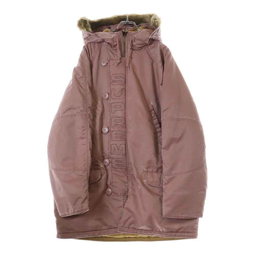 SUPREME(シュプリーム) 24AW Washed Flight Satin N-38 Parka ウォッシュドフライトサテンブルゾン アウター ピンク