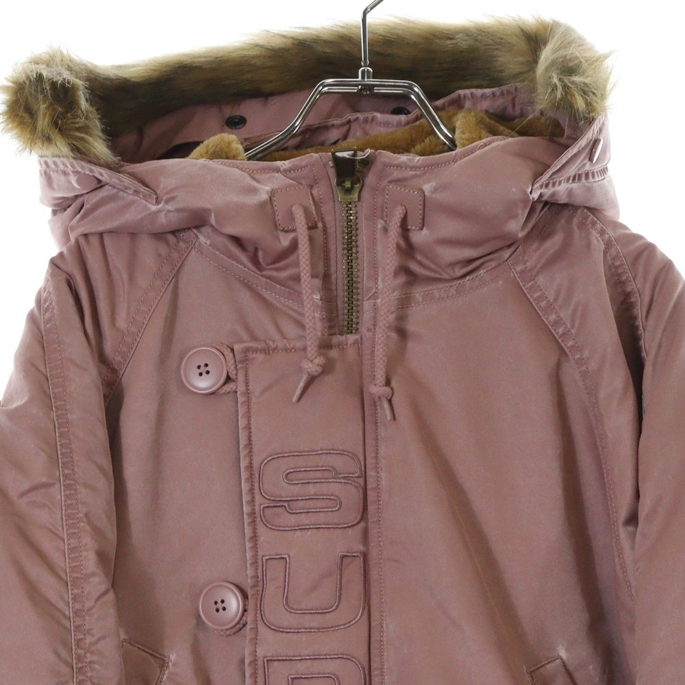 SUPREME(シュプリーム) 24AW Washed Flight Satin N-38 Parka ウォッシュドフライトサテンブルゾン アウター ピンク