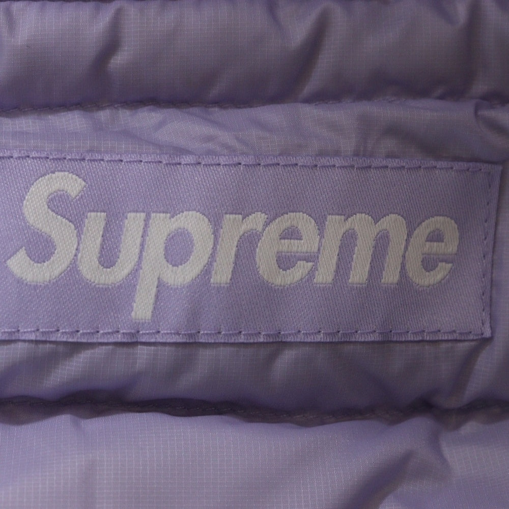 SUPREME(シュプリーム) 24AW MICRO DOWN HALF ZIP HOODED PULOVER マイクロハーフジップダウンプルオーバー パープル