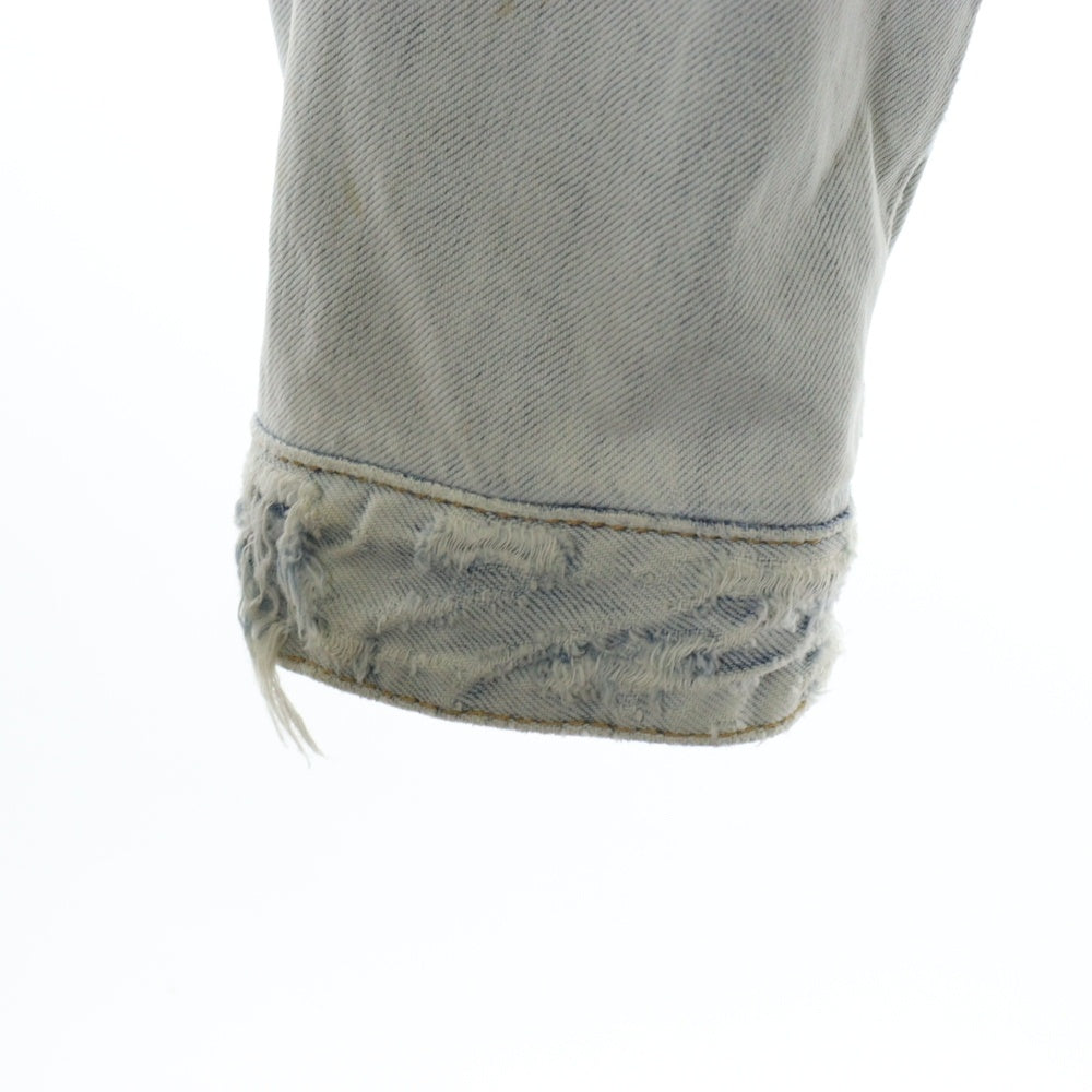 DSQUARED2(ディースクエアード) Destroyed Denim Jacket デストロイド 内側ボア デニムジャケット インディゴ S71AN0466