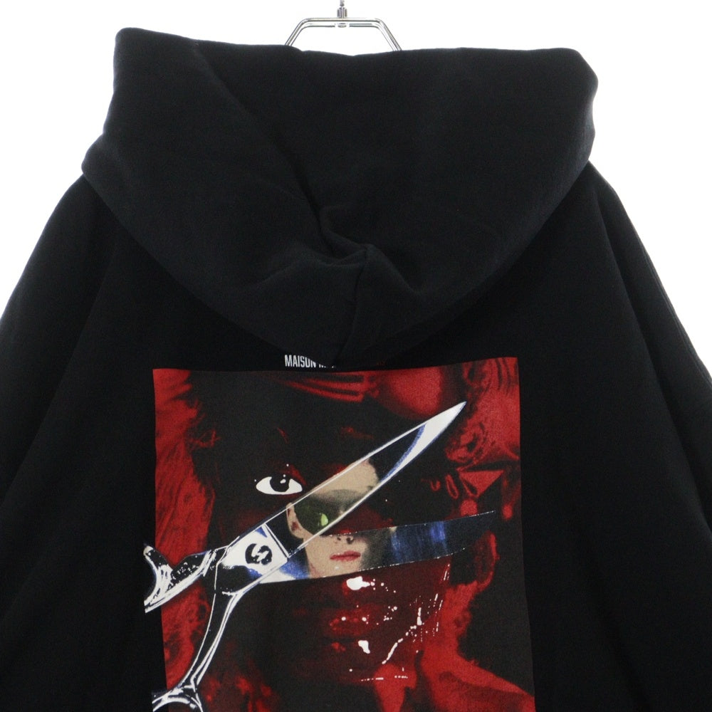 Maison Margiela(メゾンマルジェラ) 24AW ARTISANAL Nighthawk 2024 プリントロゴスウェットプルオーバー パーカー ブラック S50GU0245 M25003